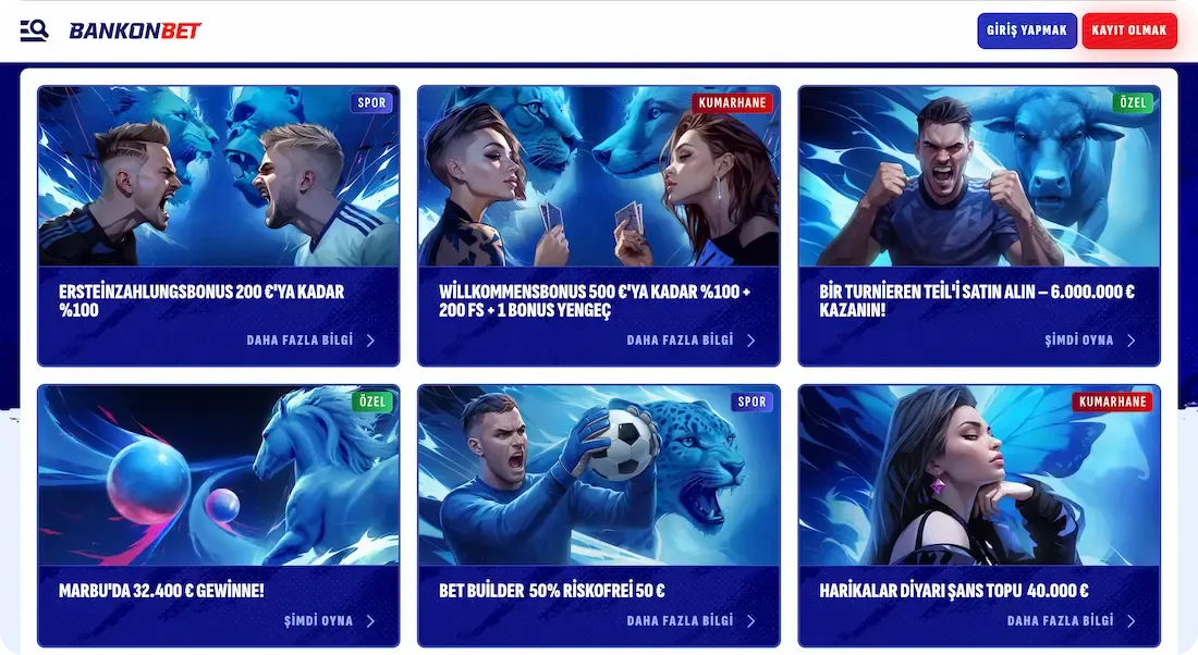 bankonbet casino bonusları